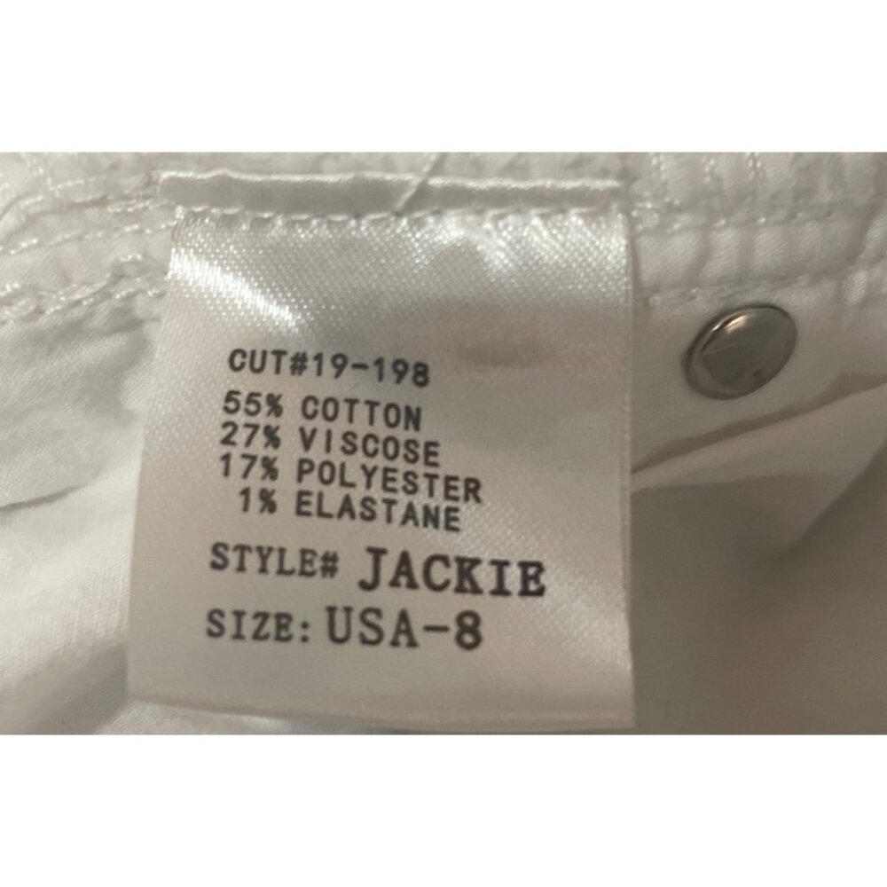 Lior Paris Womens White Jackie Skinny Jeans Size 8 Classic Preppy Comfort - Picture 4 of 5